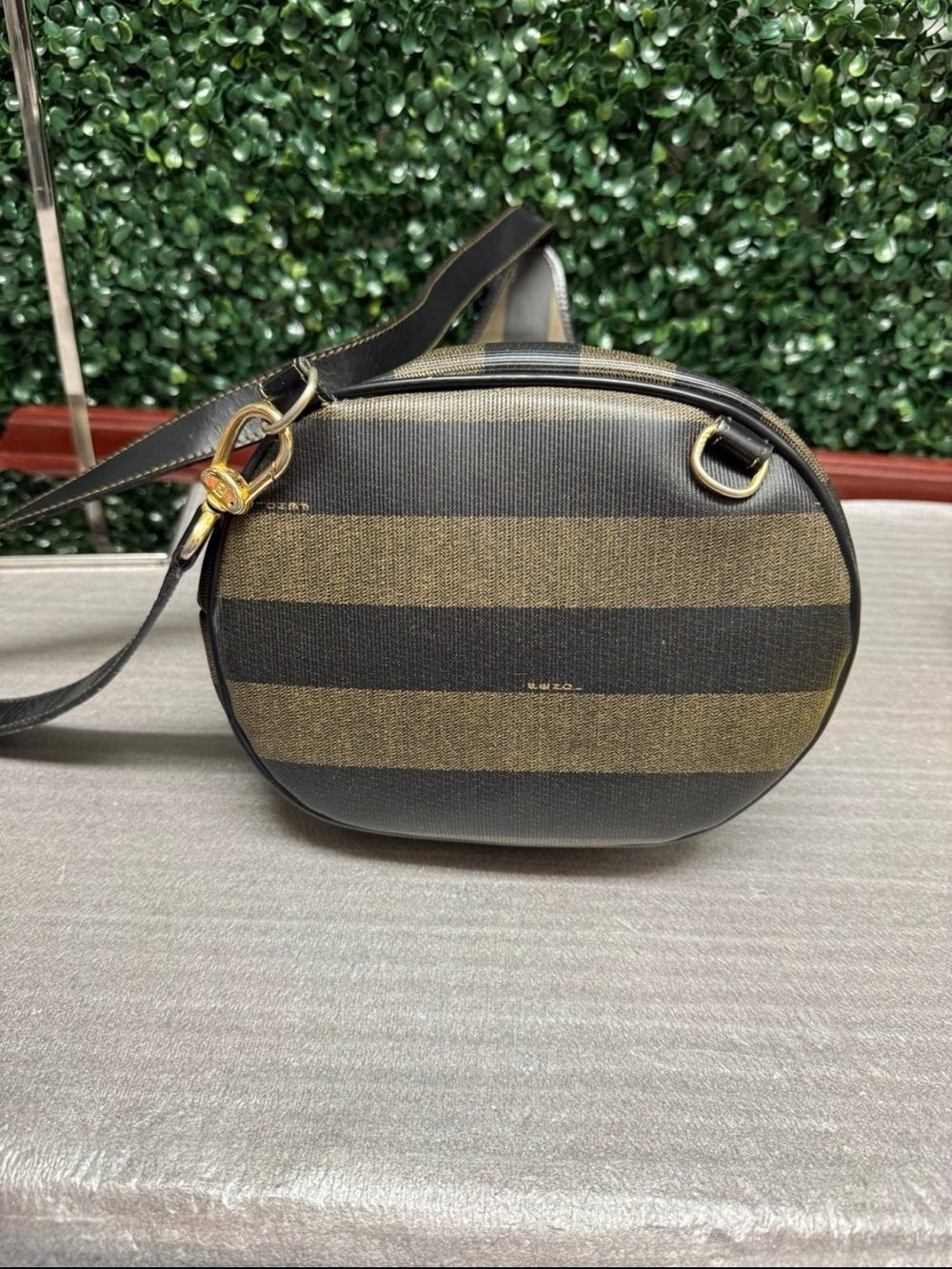 Fendi PEQUIN Striped Sling Backpack Bag Vintage - Picture 4 of 11